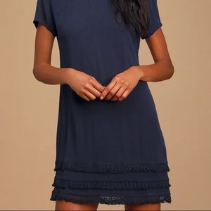 Lulu’s Navy Blue Shift Dress